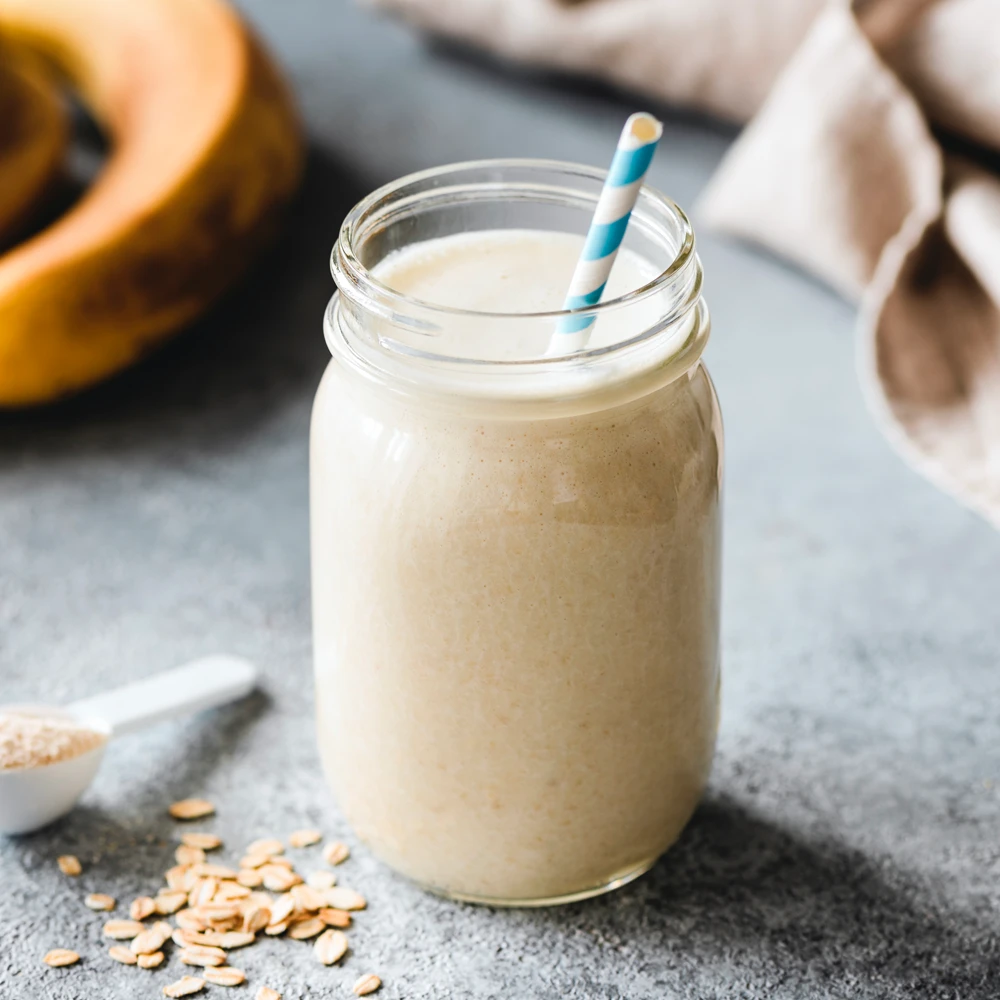 Smoothie de banana y avena